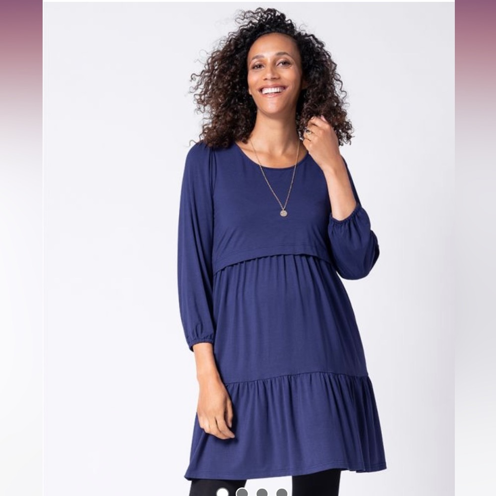 Seraphine NWT Tiered Maternity and Nursing Dress